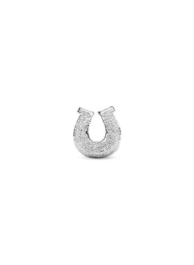 PANDORA Textured Horseshoe Mini Charm