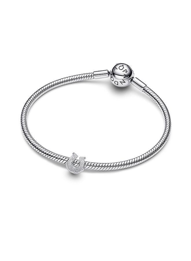 PANDORA Textured Horseshoe Mini Charm - Image 3