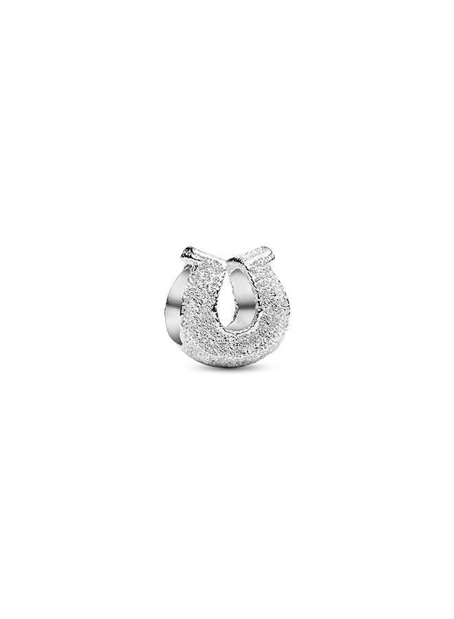 PANDORA Textured Horseshoe Mini Charm - Image 1