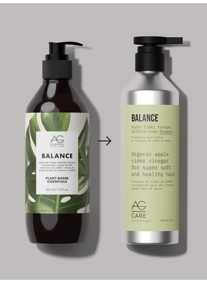 AG Care Ag Hair Balance Apple Cider Vinegar Sulfatefree Shampoo 12 Fl Oz - Image 3