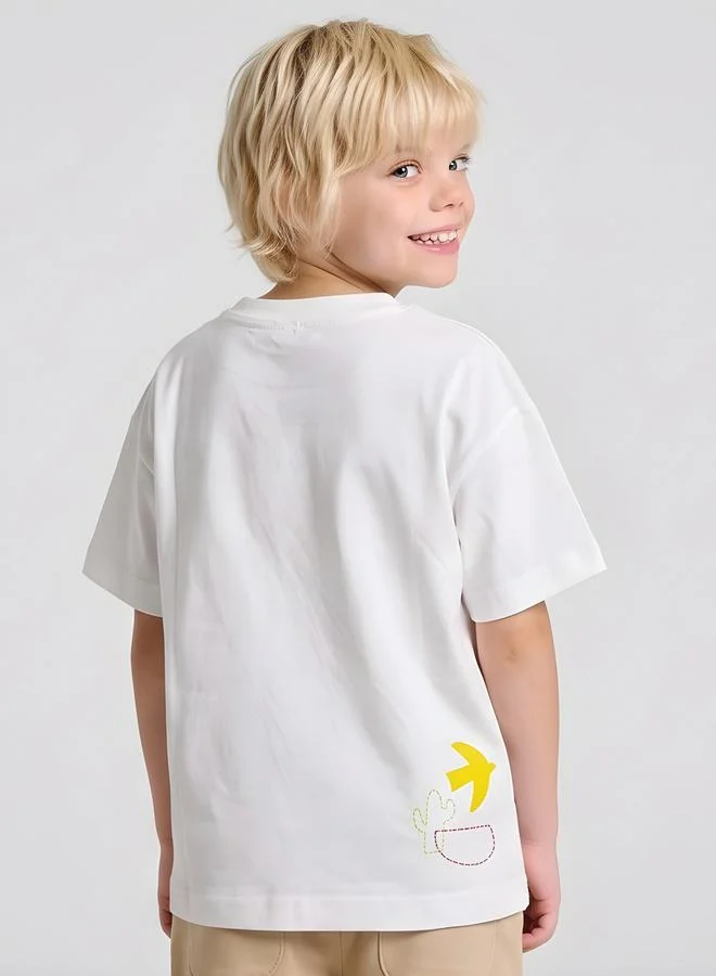 Take Two  Boys Oversized Graphic T-Shirt By Juniorloom for Men | Best Price UAE