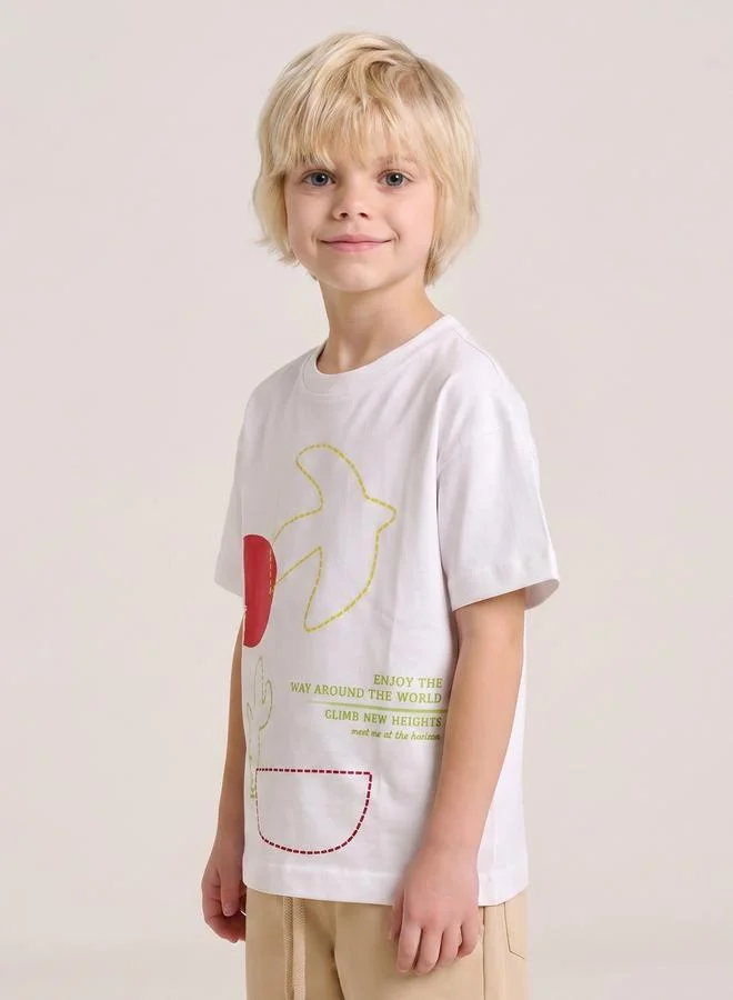 Take Two Boys Oversized Graphic T-Shirt By Juniorloom