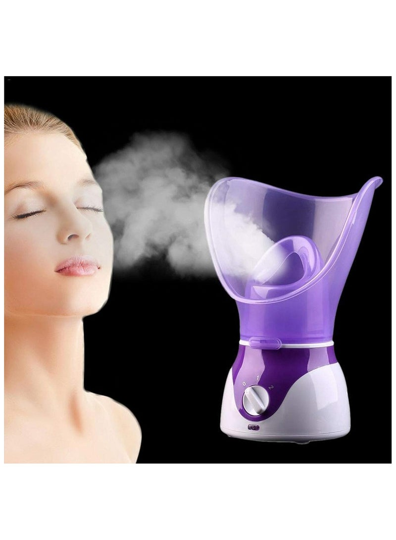 عام جهاز بخار للوجه محمول - بخاخ بخار دافئ للبشرة - مرطب للبشرة - جهاز بخار للوجه ينظف المسام بعمق ويخفف احتقان الجيوب الأنفية في المنزل، كما يعمل على فتح المسام وإزالة الأوساخ. - Image 3