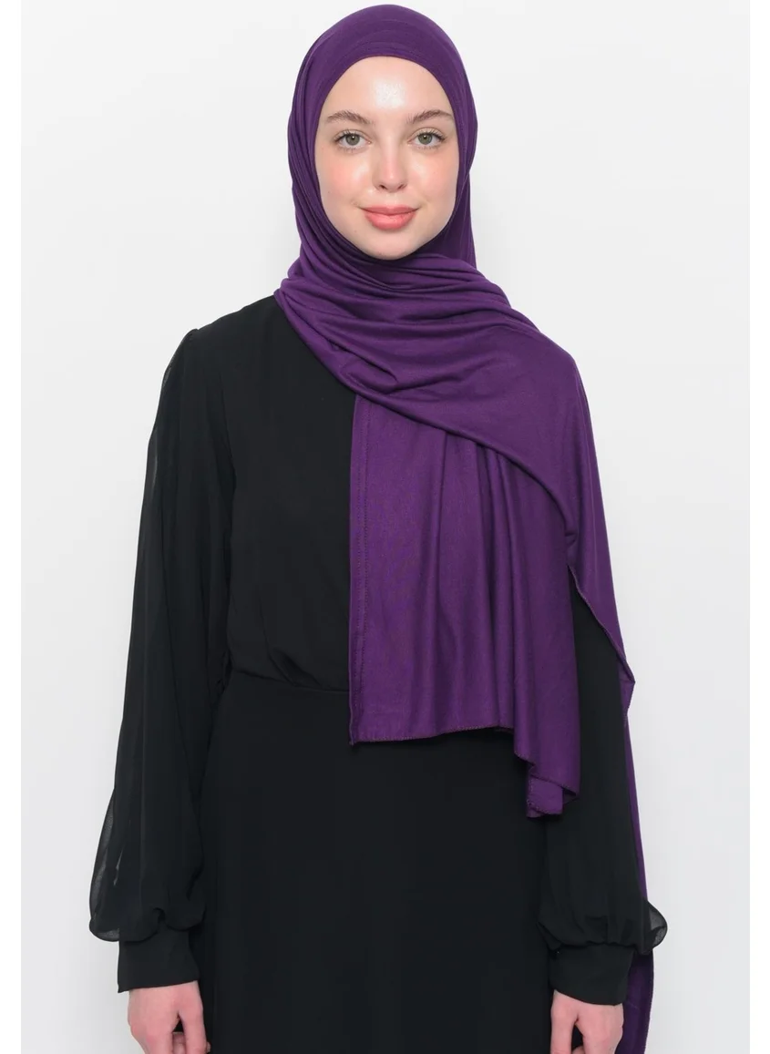 التوبة Ready Practical Interlocking Luxury Organic Plain Combed Cotton Shawl Cross Aligned - Plum