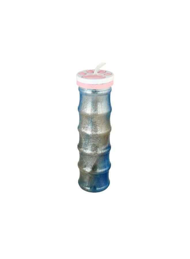 Slime Bottle with Animal Print Lid for Kids - Multi Color (Black * Blue) 