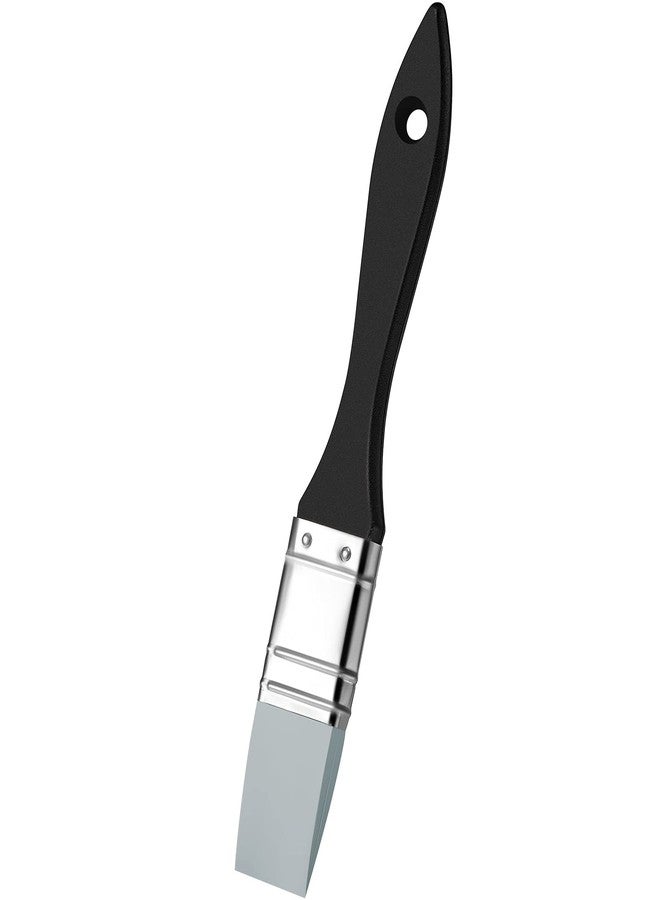 Nezyo 1 Inch Silicone Paint Brush Silicone Brush for Crafts Art Glue Resin Wide Flat Craft Solid Flexible Acrylic and Water Based Painting Tool for Paint Stains - Image 1