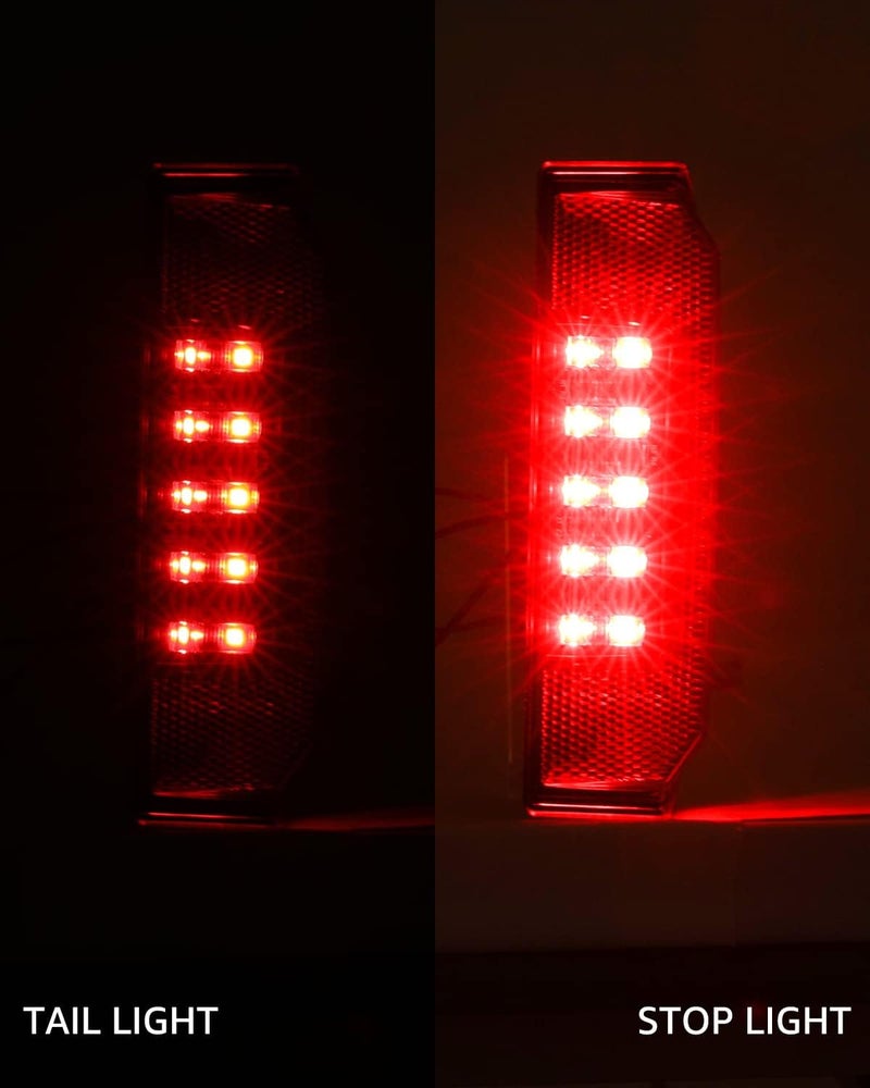 A & UTV PRO Ranger LED Tail Lights for Polaris Ranger 570, 900, 1000 - Red Pair - Image 2