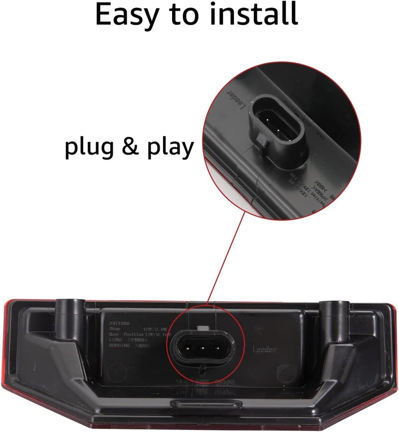 A & UTV PRO Ranger LED Tail Lights for Polaris Ranger 570, 900, 1000 - Red Pair - Image 3