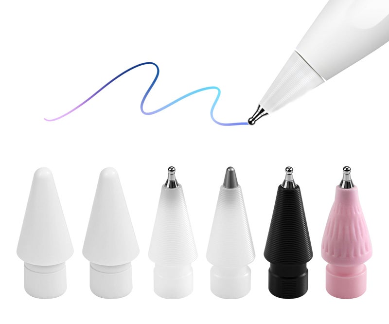 REEYEAR Precision Writing & Drawing Tip System [ 6X] for Heavy Use fits for Apple Pencil Pro / 2nd /1st Gen/USB-C â€” Ultra-Fine 0.7mm Tip for Clear Outlining, Durable iPad Pen Nibs for Long Sessions - Image 1