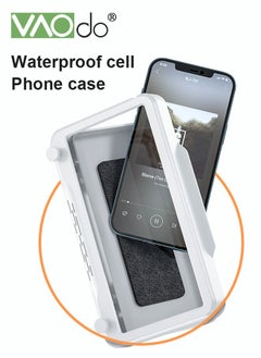 Waterproof Mobile Phone Case Can Be Rotated 180 ° Multi-functional Bathroom Kitchen Mobile Phone Holder Waterproof And Anti-fog Mobile Phone Case With Hook