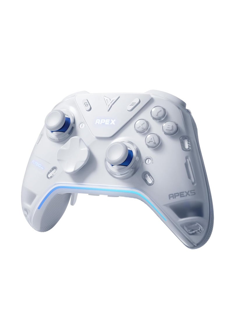 Flydigi Apex 5 Elite Gaming Controller – Adaptive Trigger System, RGB Interactive Screen, Hall Effect Joysticks – Wireless Gamepad for PC, Nintendo Switch & Android Mobile - Image 1