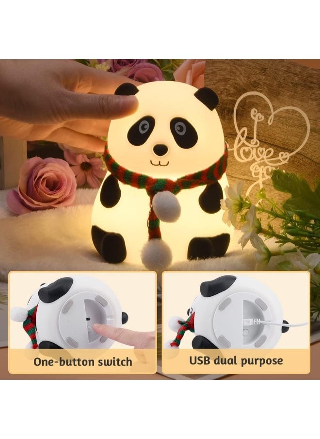ELTRAZONE Panda Night Light for Kids – Rechargeable Silicone LED Lamp with 7-Color Changing Modes – Soft Glow Touch-Control Bedside Lamp for Toddler, Children & Teens – Safe, Portable, Durable Room Decor & Ideal Gift for Kids’ Bedrooms - Image 4