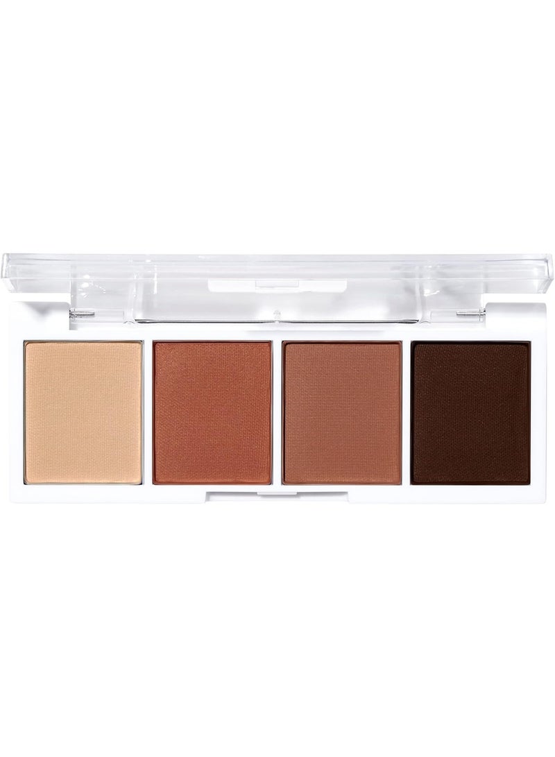 elf Bite-Size Eyeshadow, 4 Ultra-Pigmented Matte & Shimmer Shades,( I Love You A Latte) - Image 1