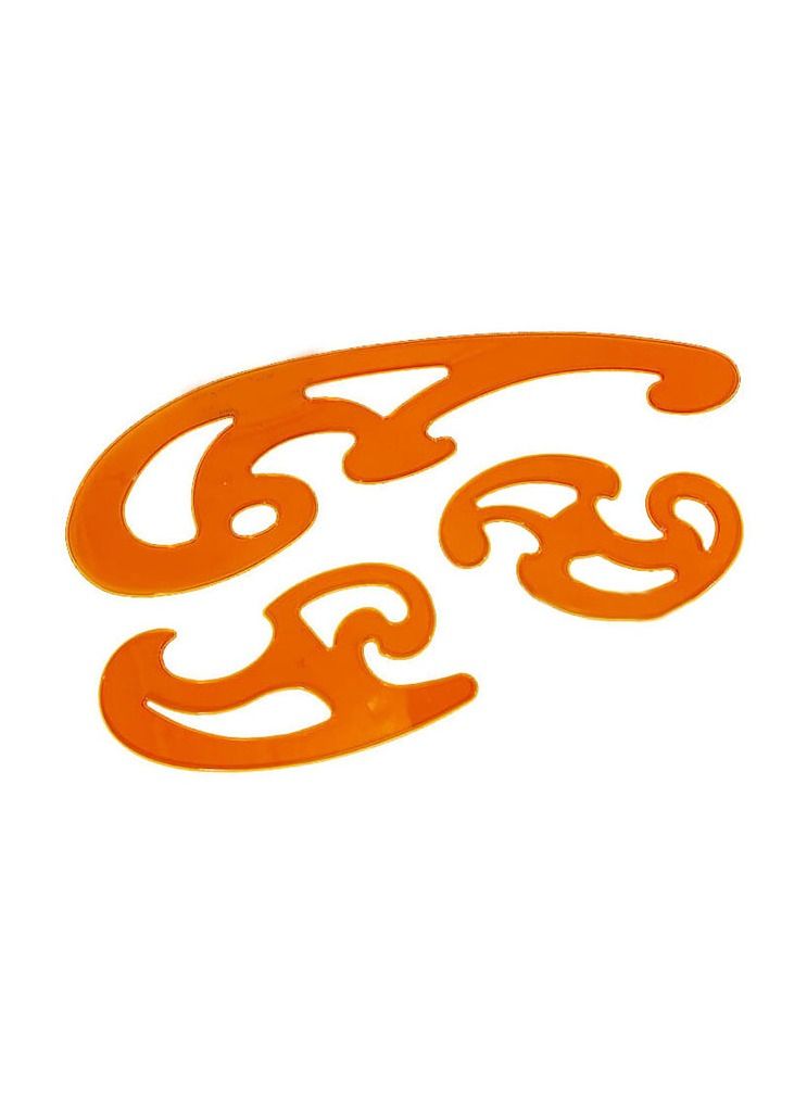 طقم مساطر بأشكال منحنية فرنسية من 3 قطع - Image 2