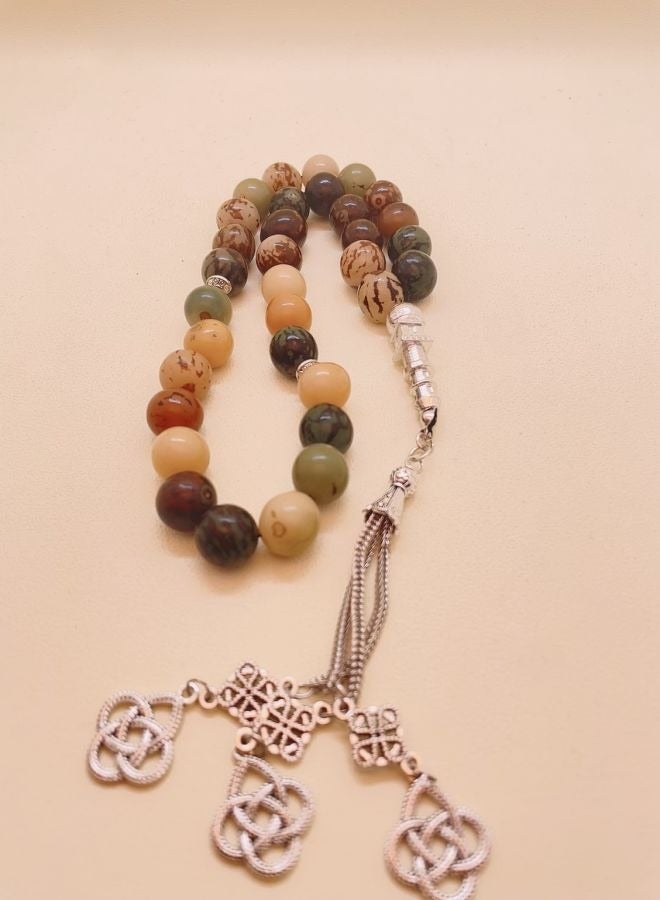 General 33 Natural Bodhi Prayer Beads/Tasbih/12mm  - Image 5