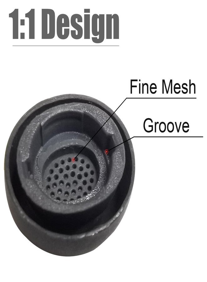 Luckvan أطراف أذن سيليكونية لسماعات سامسونج جالاكسي بودز 3 برو، مانعة للانزلاق، مانعة للضوضاء (أطراف سماعات جالاكسي بودز 3 برو)، أطراف بديلة، رمادي، 3 أزواج - Image 3