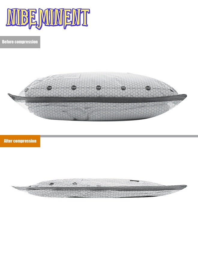 NIBEMINENT Premium Vacuum Storage Bag with Electric Pump, 12-Pack (4 Extra Large, 4 Large, 4 Medium), Reusable Space Saving Bag for Clothes, Mattresses, Blankets, Duvets, Pillows, Storage Space Saving. - Image 4