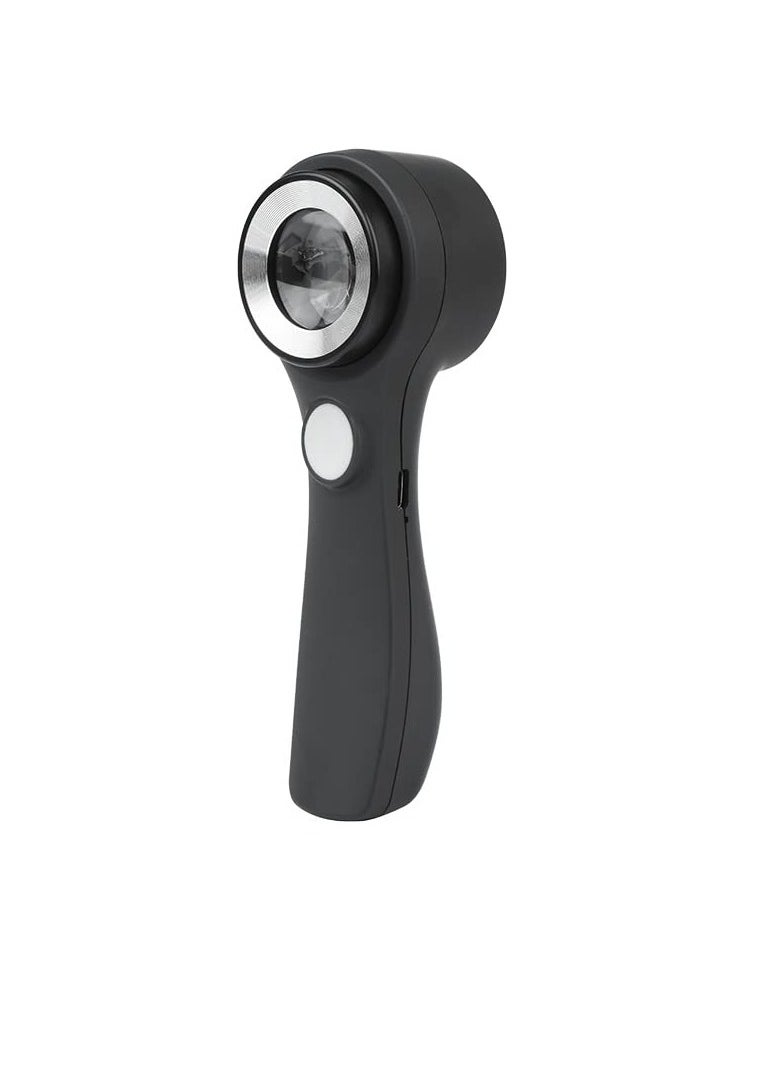SYOSI - Handheld Jewelers Loupe with Scale Multi Function 10X USB Rechargeable Coin Magnifier with UV Light and LED Light Magnifying Glass Loop with Touch Brightness Adjustable Light for Jewelry Diamonds - Image 1