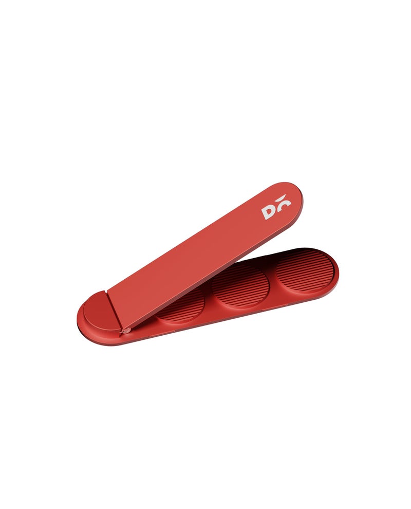 DailyObjects Stack Phone Kickstand/Phone Stand/Mobile Holder, Vertical and Horizontal Stand, Adjustable Angle, Compatible with iPhone - Coral Red - Image 1