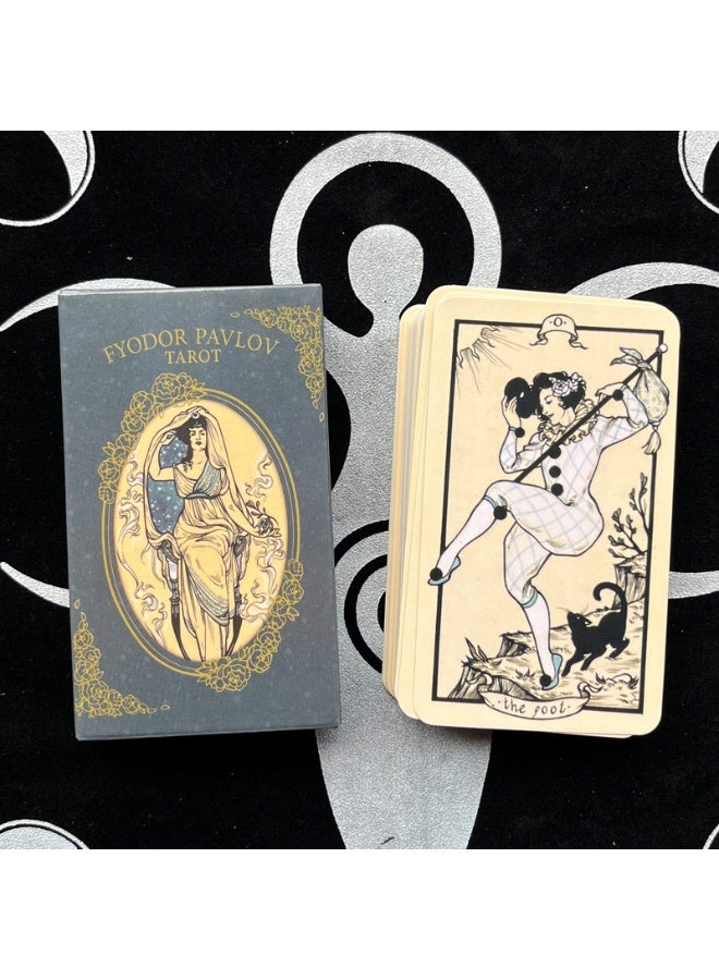 NIBEMINENT Fyodor Pavlov Tarot Deck - 78 Cards with Guidebook for Tarot Reading, Divination, and Self-Discovery 
