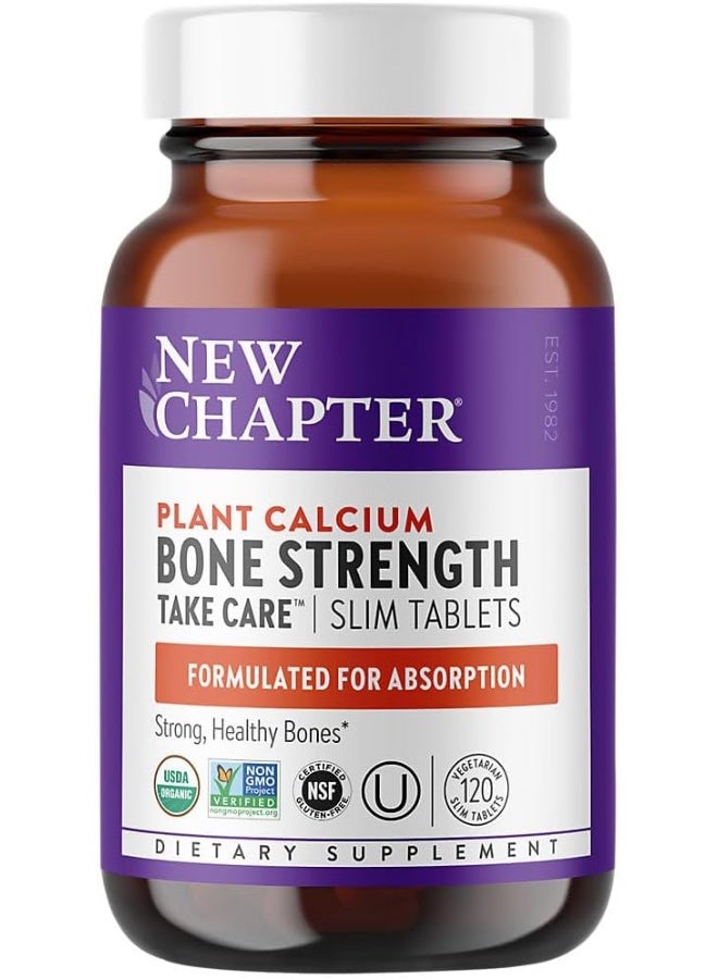 New Chapter Calcium Supplement with Vitamin K2 + D3 - Bone Strength - Image 1