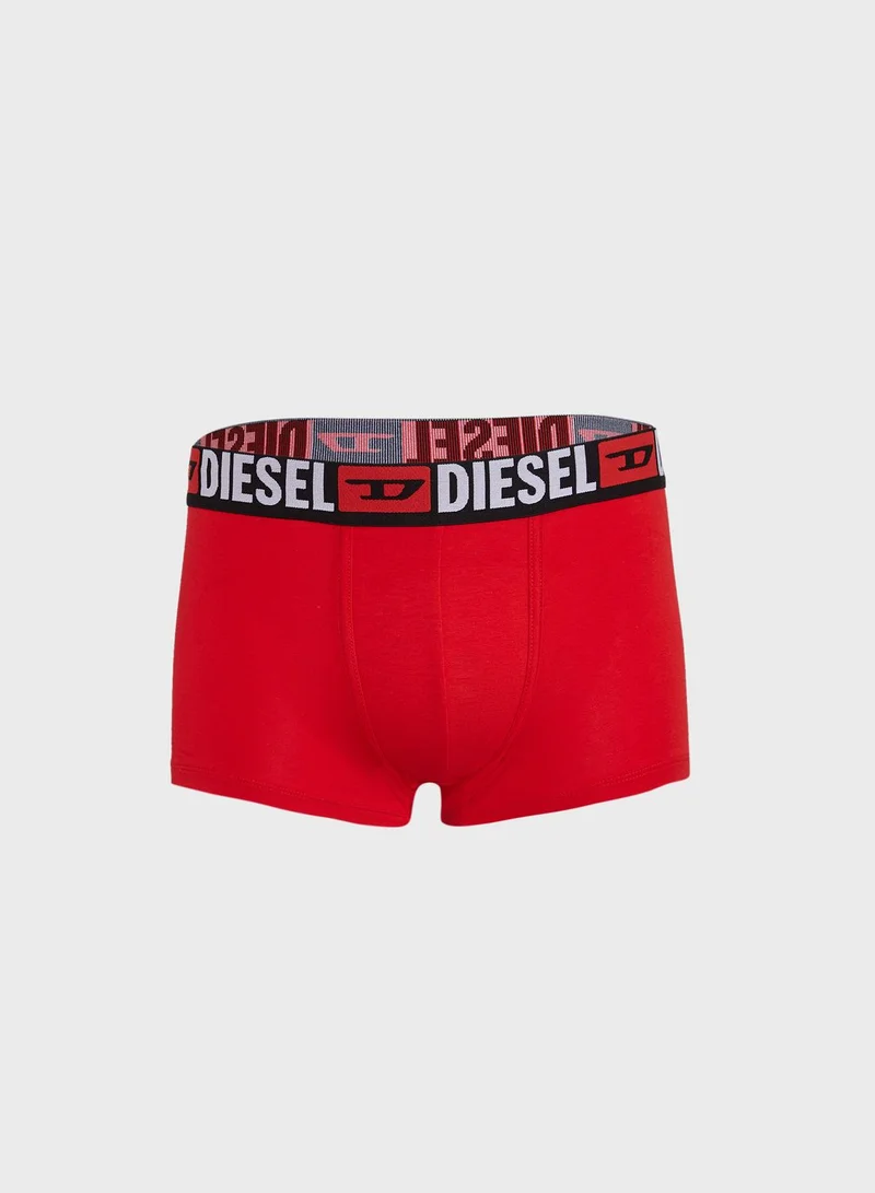 DIESEL 3 Pack Logo Band Assorted Trunks