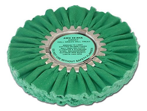 Zephyr Custom Polishing Products Airway Buffing Wheels for Industrial Polishers, Big Rigs and Lifted Trucks. Made in The U.S.A.(Color - Green) - Image 3
