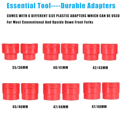 MiKaFex 14PC Motorcycle Bike Fork Seal Driver Tool Kit for 35mm 36mm 40mm 41mm 42mm 43mm 45mm 46mm 47mm 48mm 49mm 50mm - Image 2