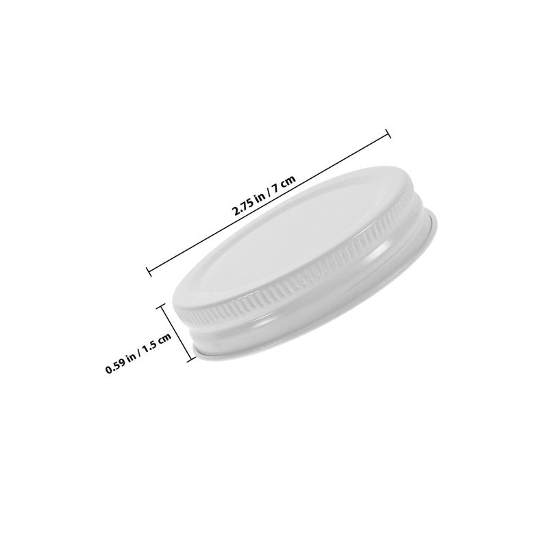 20Pcs Leak Proof Wide Mouth Mason Jar Lids Tinplate Metal Covers Reusable - Image 3
