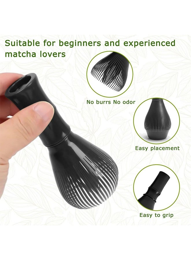 Matcha Whisk, Reusable Resin Matcha Whisk Easy to Clean Stirring Tool for Matcha Green Tea Ceremony (Black) - Image 3