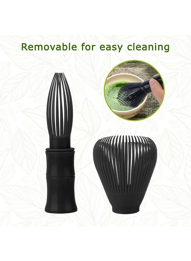 Matcha Whisk, Reusable Resin Matcha Whisk Easy to Clean Stirring Tool for Matcha Green Tea Ceremony (Black) - Image 5