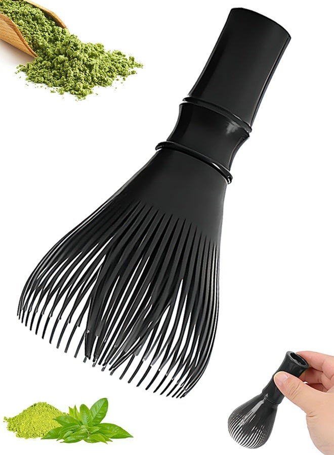 Matcha Whisk, Reusable Resin Matcha Whisk Easy to Clean Stirring Tool for Matcha Green Tea Ceremony (Black) - Image 1