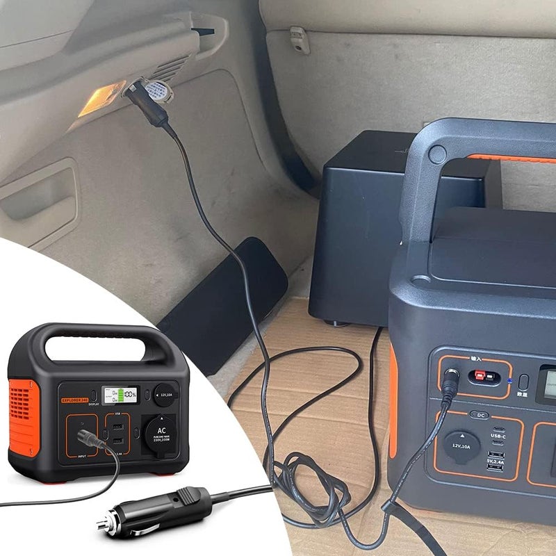 TAIFU 10V-15V 65W Car DC Power Supply for Jackery Portable Power Station Explorer 160 240 300 500 Car Charger for Jackery Portable Solar Generator Power Station Charging Cable - Image 2