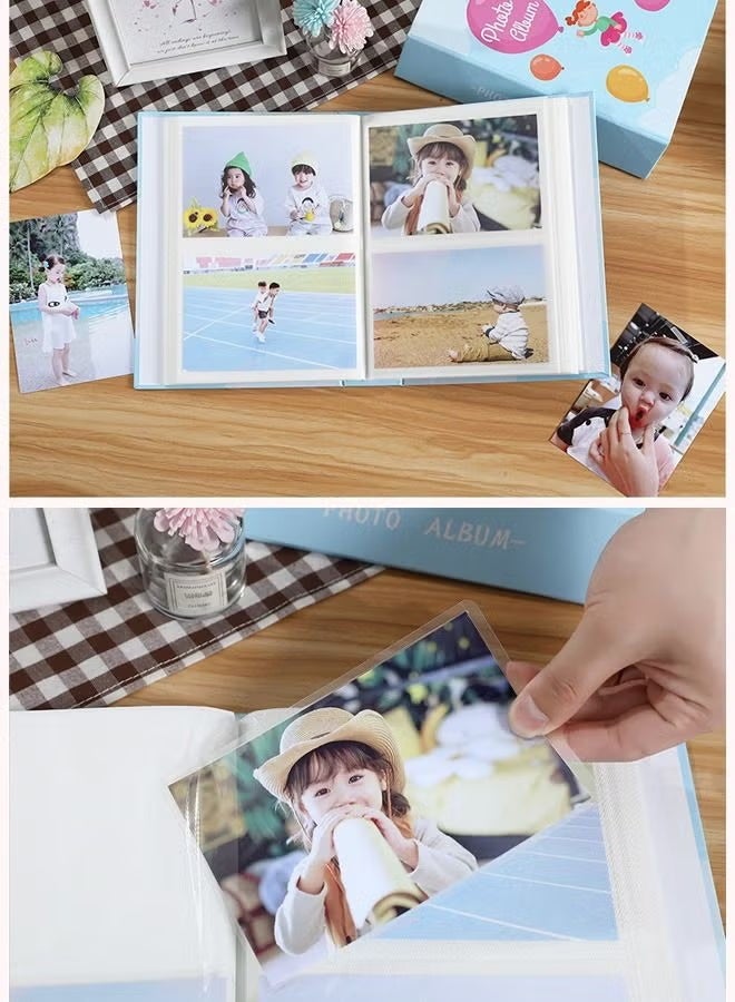 PINKSAMA 200 Pockets Stamping Photo Album for 6 Inches Photos Portable Photo Album for Family Wedding Boys Girls - Image 2