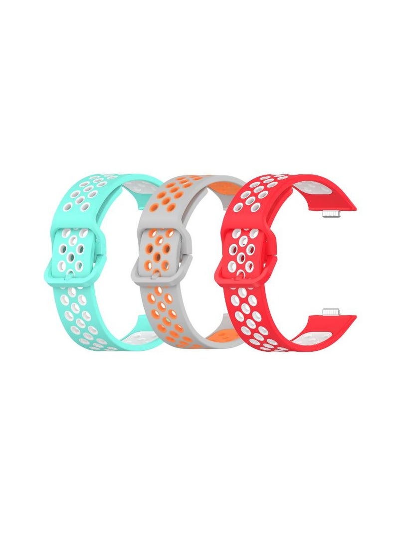 HW 3PCS Strap for HUAWEI Watch Fit 3 Silicone Watchband Replacement Bracelet  - Image 1
