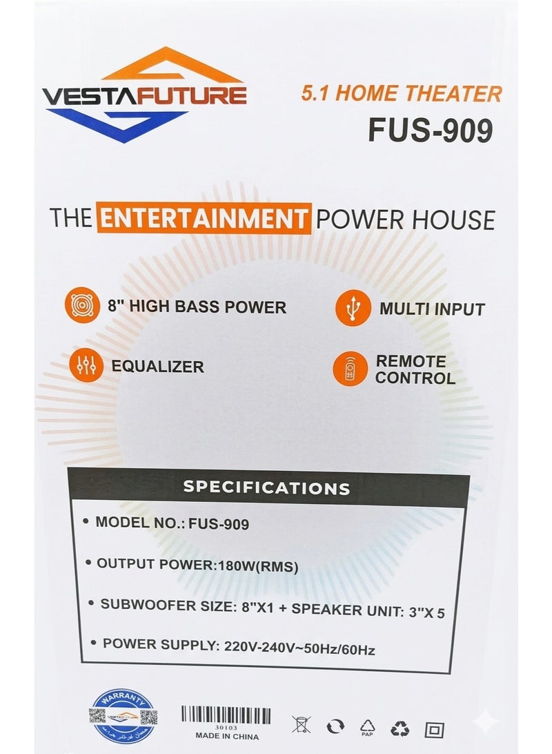 VESTAFUTURE 5-in-1 Home Theater - Image 4