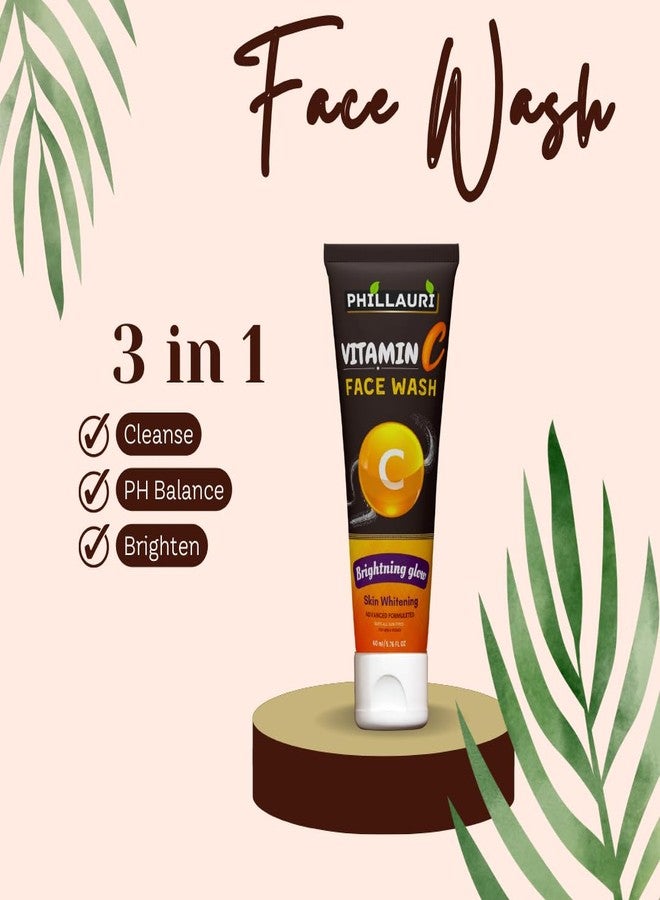 Phillauri Glow & Brightening Skin with Vitamin C Face Wash | Face Wash for men | Face Wash For Women | Vitamin C Face Wash 180ml (Pack of 3) - Image 4