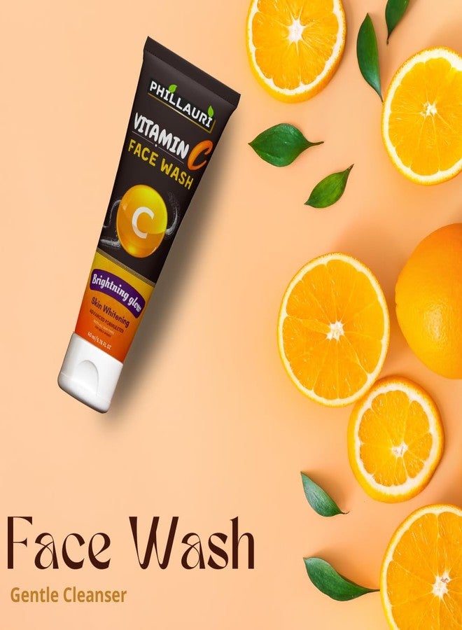Phillauri Glow & Brightening Skin with Vitamin C Face Wash | Face Wash for men | Face Wash For Women | Vitamin C Face Wash 180ml (Pack of 3) - Image 5