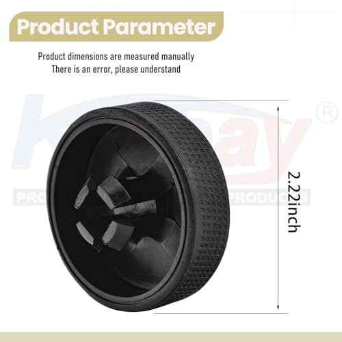 Karbay 2 Pack Upgraded Replacement Wheel for Ryobi Cordless Stick Vacuum 18v One+ Hp & 18v One+ PCL720K, PBLSV716K, Silicone Replacement Wheels, Quiet and Non-Slip - Image 2