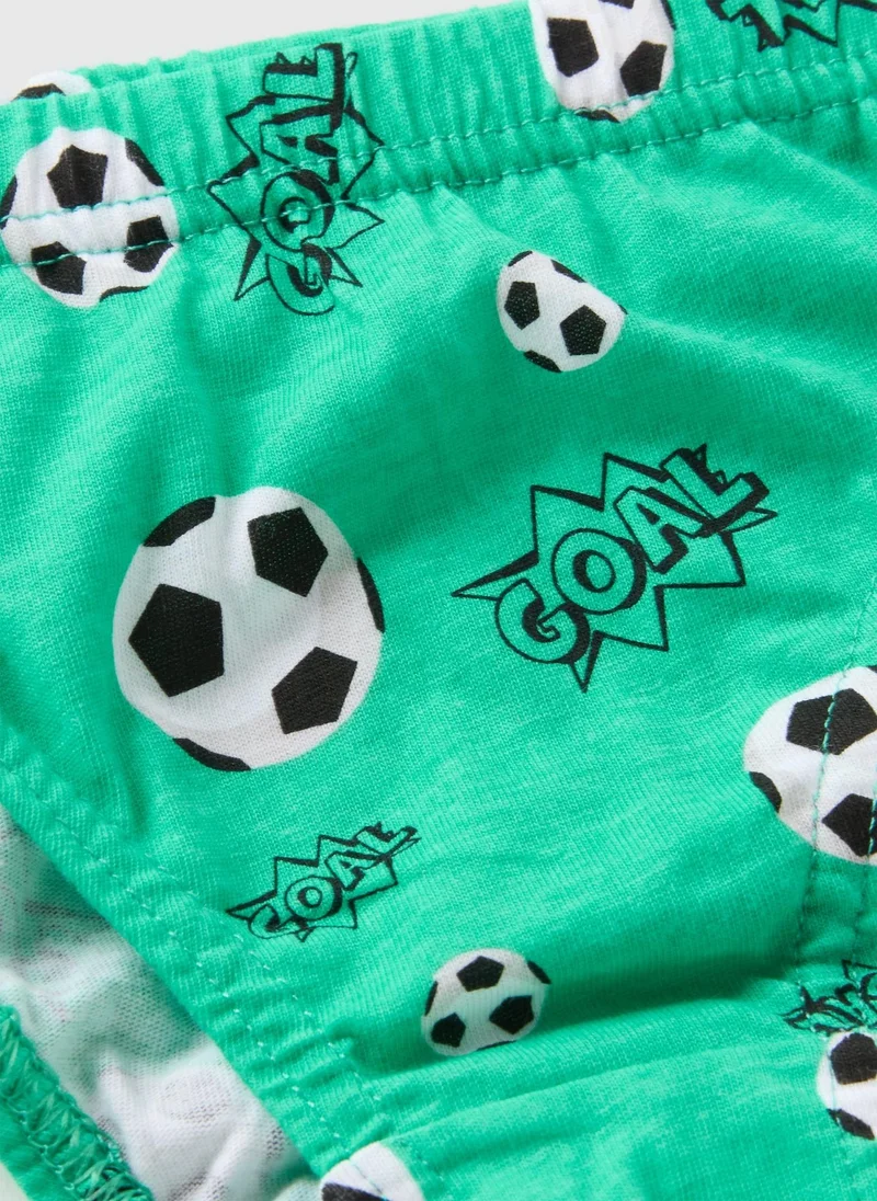 ماتلان سبع قطع سراويل داخلية لكرة القدم ملونة للأولاد