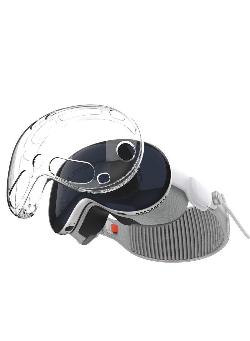 Upgraded Cover Case Compatible with Apple Vision Pro, TPU Protective Cover Case for Vision Pro VR Headset 2024 Accessories 【Fit Air Holes Perfect】 - Image 1