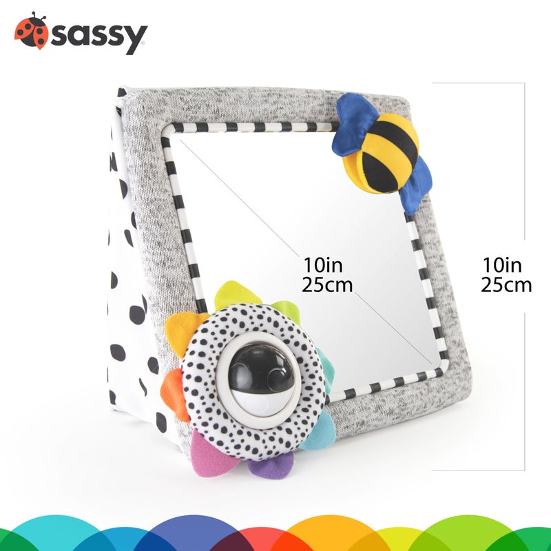 Sassy Tummy Time See Me Floor Mirror for Ages 0+ Months (80928) - Image 2