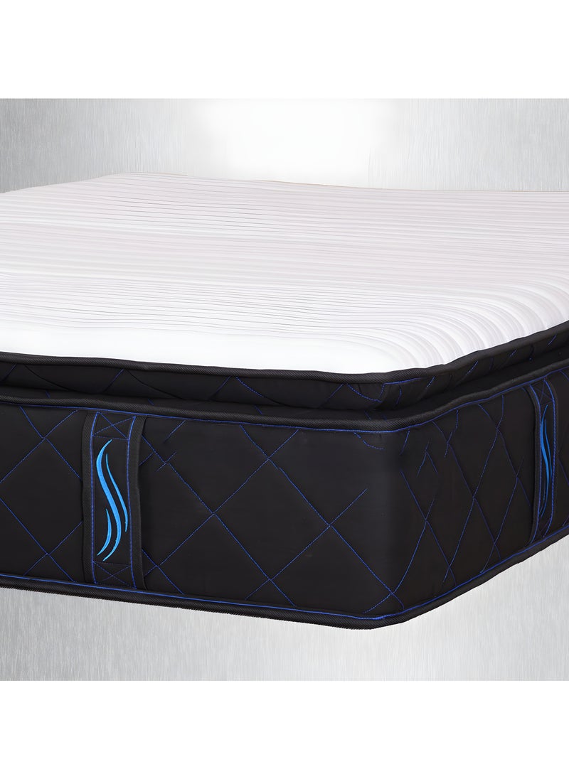 TRIVEX - King Size Bonnell Spring Foam Mattress 33cm Thick Mattress with Memory Foam Medium Firm High-Knitted Anti-Bacterial Fire-Retardant Fabric Durable & Comfortable Mattress 180x200 - Image 1