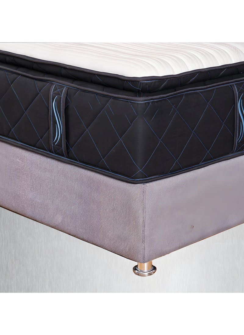 TRIVEX - King Size Bonnell Spring Foam Mattress 33cm Thick Mattress with Memory Foam Medium Firm High-Knitted Anti-Bacterial Fire-Retardant Fabric Durable & Comfortable Mattress 180x200 - Image 1