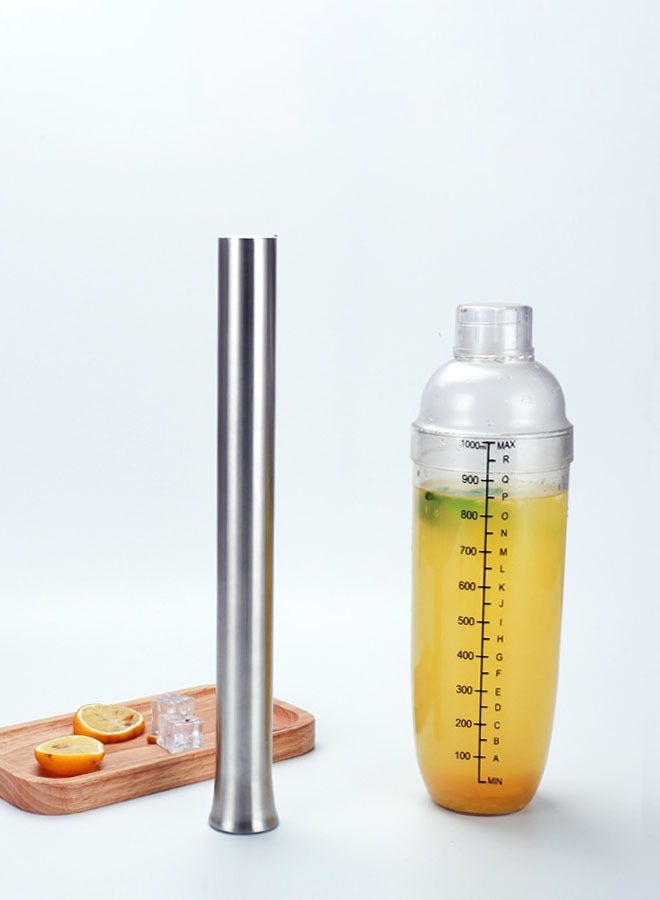 Hanayo Coffee Transparent Shaker 1000ML Cocktail Shaker Cup with Scale Plastic Cocktail Shaker Hand Drink Mixer Tea Shaker Cup for Home Bar Multifunctional Tool(Clear) - Image 4