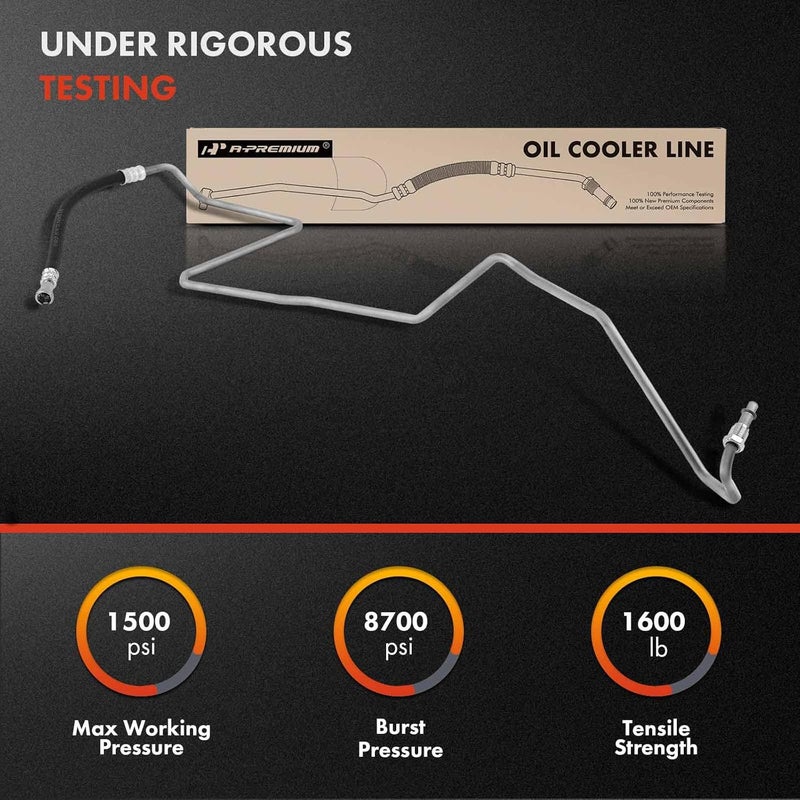 A-Premium Inlet Driver Automatic Transmission Oil Cooler Line Hose Assembly for Dodge Durango and Dakota - Image 3