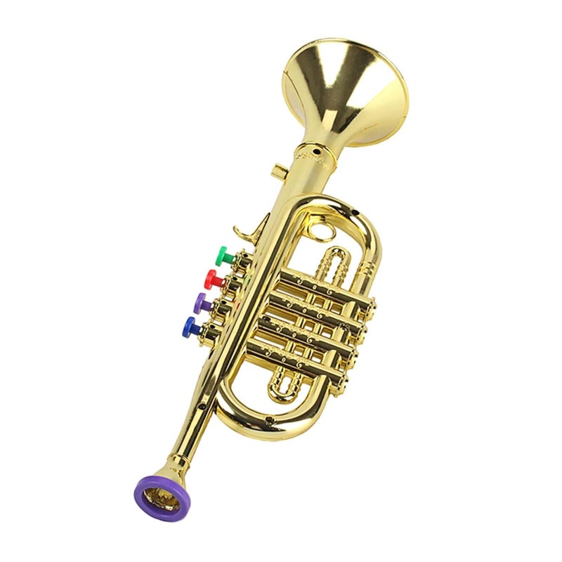 ATORSE ® Kids Trumpet W/ 3 Colored Keys for Early Developmental Music Education Toy - Image 1