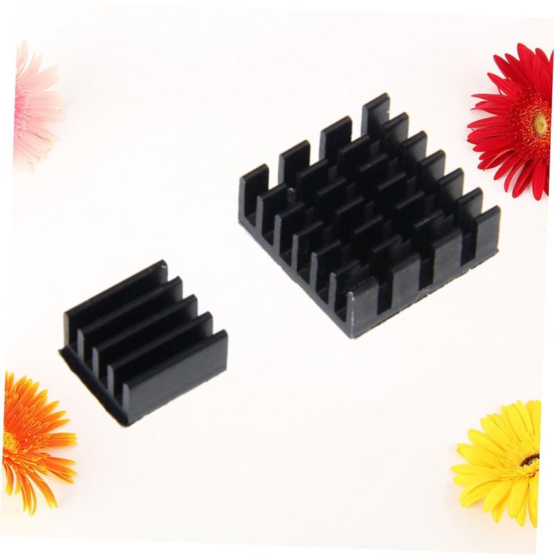 Black Aluminum Heat Sink Radiator Cooler Kit for Passive Cooling 2pcs - Image 4