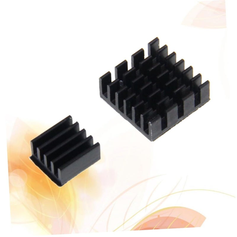 Black Aluminum Heat Sink Radiator Cooler Kit for Passive Cooling 2pcs - Image 5