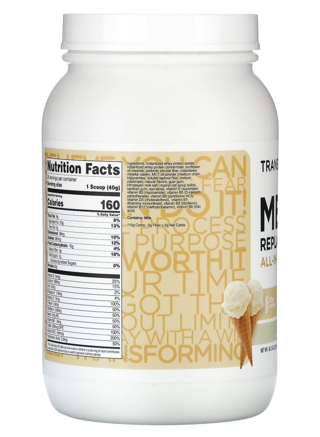TransformHQ Meal Replacement All-in-One Shake Vanilla 2.5 lb 40.3 (1128 g) - Image 2